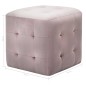 Pufe 2 pcs 30x30x30 cm veludo rosa