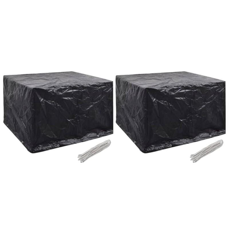 Capas para mobiliário de jardim 2 pcs 8 ilhós 135x135x90 cm-Capas para móveis de jardim-Home Retail