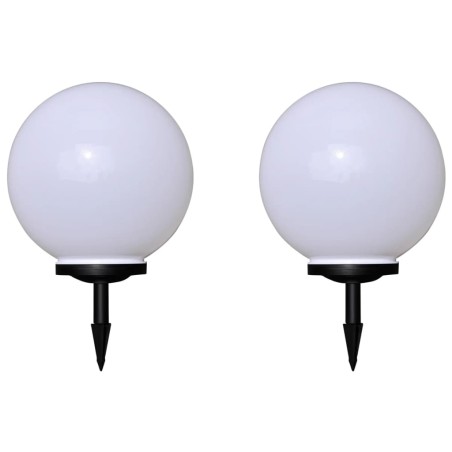 Candeeiros de exterior 2 pcs LED 40 cm com estacas de enterrar