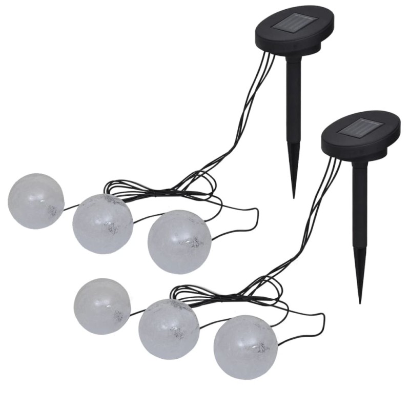 Candeeiros flutuantes 6 pcs LED para lagoa e piscina-Iluminação flutuante-Home Retail