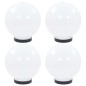 Candeeiros esféricos LED 4 pcs 20 cm PMMA