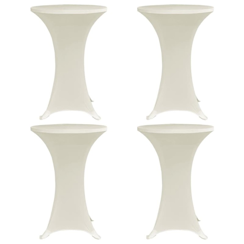 Capa para mesa de pé elástica Ø60 cm 4 pcs cor creme-Capas de sofás-Home Retail