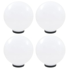 Candeeiros esféricos LED 4 pcs 30 cm PMMA