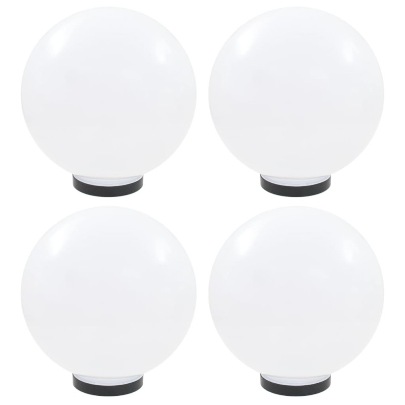 Candeeiros esféricos LED 4 pcs 30 cm PMMA-Iluminação de exterior-Home Retail