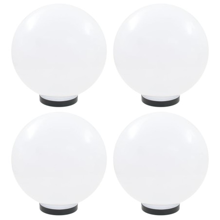 Candeeiros esféricos LED 4 pcs 30 cm PMMA