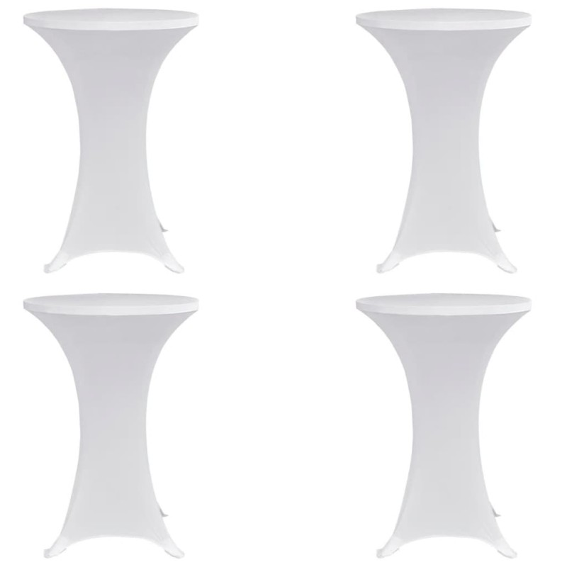 Capa para mesa de pé elástica Ø70 cm 4 pcs branco-Capas de sofás-Home Retail