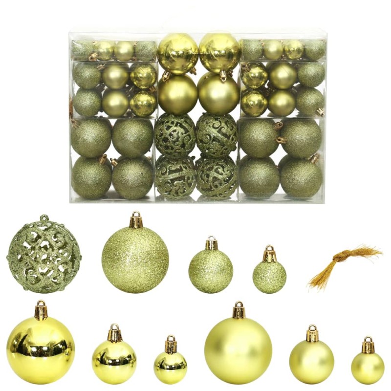 Enfeites de Natal 100 pcs 3 / 4 / 6 cm verde-claro-Enfeites do Feriados-Home Retail