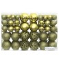 Enfeites de Natal 100 pcs 3 / 4 / 6 cm verde-claro