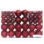 Enfeites de Natal 100 pcs 3 / 4 / 6 cm vermelho-tinto