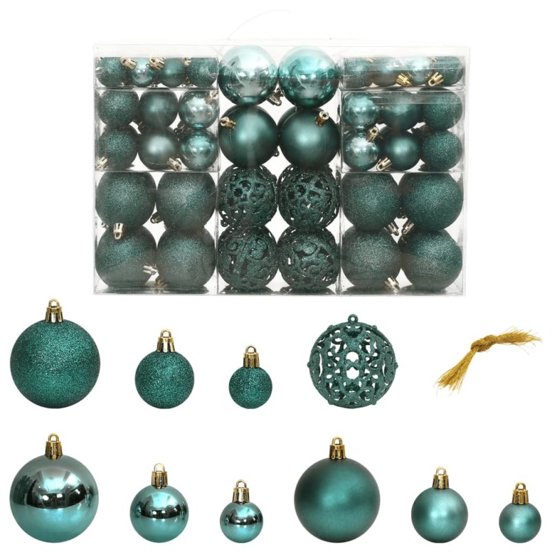 Enfeites de Natal 100 pcs 3 / 4 / 6 cm verde-Enfeites do Feriados-Home Retail