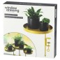 Esschert Design Tabuleiro p/ plantas redondo com braçadeira L dourado