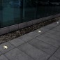 Iluminação redonda p/ piso exterior 12 pcs