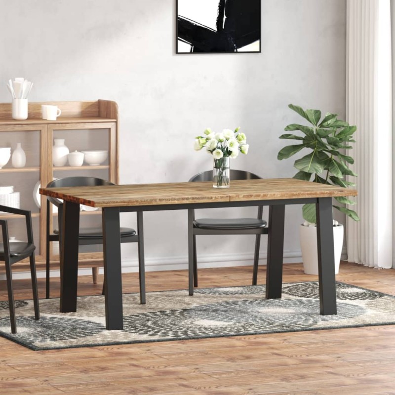 Mesa de jantar em madeira de acácia maciça 170x90 cm-Mesas de cozinha e de sala de jantar-Home Retail