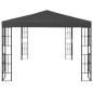 Gazebo com cordões de luzes LED 3x4 m antracite