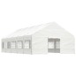 Gazebo com telhado 11,15x5,88x3,75 m polietileno branco