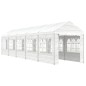 Gazebo com telhado 11,15x2,28x2,69 m polietileno branco