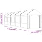 Gazebo com telhado 11,15x2,28x2,69 m polietileno branco