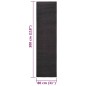 Tapete de sisal para poste arranhador 80x300 cm preto