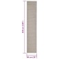 Tapete de sisal para poste arranhador 66x350 cm cor areia