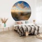 WallArt Papel de parede circular "Beachlife" 190 cm