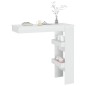 Mesa de bar p/ parede 102x45x103,5 cm derivados madeira branco