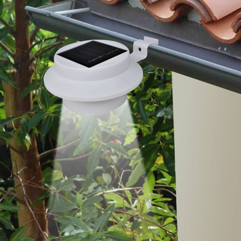 Conjunto Lâmpada Solar 6 Peças de Exterior para a Cerca Calha-Iluminação de exterior-Home Retail