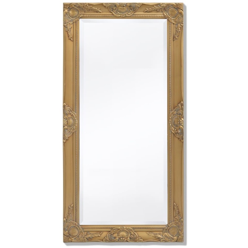 Espelho de parede em estilo barroco, 100x50 cm, dourado-Espelhos-Home Retail