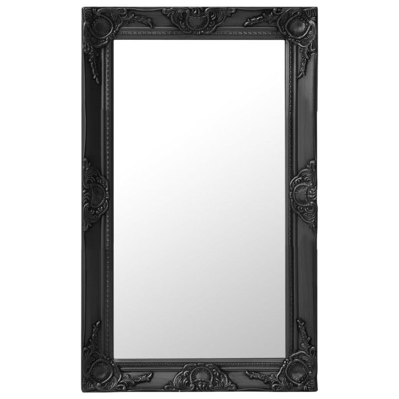 Espelho de parede estilo barroco 50x80 cm preto-Espelhos-Home Retail