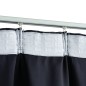 Cortinas blackout com ganchos 2 pcs 140x245 cm antracite