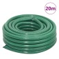 VidaXL Mangueira de jardim com conjunto de encaixe 0,75" 20m PVC verde