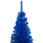 Árvore Natal artificial pré-iluminada c/ bolas 240cm PVC azul