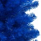 Árvore Natal artificial pré-iluminada c/ bolas 240cm PVC azul