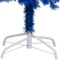 Árvore Natal artificial pré-iluminada c/ bolas 240cm PVC azul