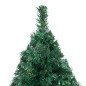 Árvore Natal artificial pré-iluminada c/ bolas 120 cm PVC verde