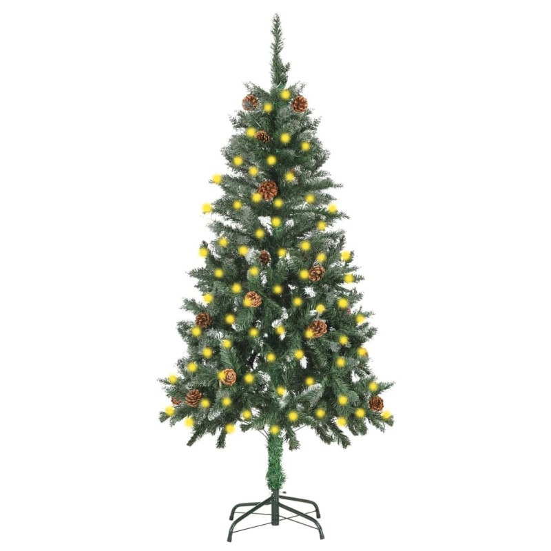 Árvore de Natal pré-iluminada com pinhas 150 cm-Árvores de Natal-Home Retail