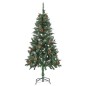 Árvore de Natal pré-iluminada com pinhas 150 cm