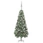 Árvore Natal artificial pré-iluminada c/ bolas e pinhas 210 cm