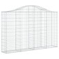 Cestos gabião arqueados 11pcs 200x30x120/140 ferro galvanizado