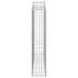 Cestos gabião arqueados 13 pcs 200x30x140/160 ferro galvanizado