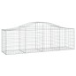 Cestos gabião arqueados 13pcs 200x50x60/80 cm ferro galvanizado