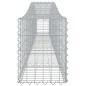 Cestos gabião arqueados 25 pcs 400x30x40/60cm ferro galvanizado