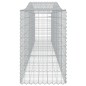 Cestos gabião arqueados 15pcs 400x50x80/100cm ferro galvanizado