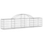 Cestos gabião arqueados 18pcs 200x30x40/60 cm ferro galvanizado