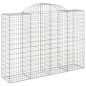 Cestos gabião arqueados 5pcs 200x50x140/160cm ferro galvanizado