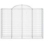 Cestos gabião arqueados 11 pcs 200x50x140/160 ferro galvanizado