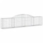 Cestos gabião arqueados 13pcs 300x30x60/80 cm ferro galvanizado