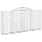 Cestos gabião arqueados 11 pcs 300x30x140/160 ferro galvanizado