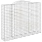 Cestos gabião arqueados 2pcs 300x50x220/240cm ferro galvanizado