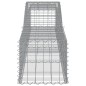 Cestos gabião arqueados 3 pcs 400x50x40/60 cm ferro galvanizado