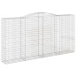 Cestos gabião arqueados 8pcs 400x50x200/220cm ferro galvanizado